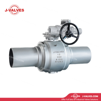 12' 300LB A105 Электрический полностью сварной шаровой кран с цапфой