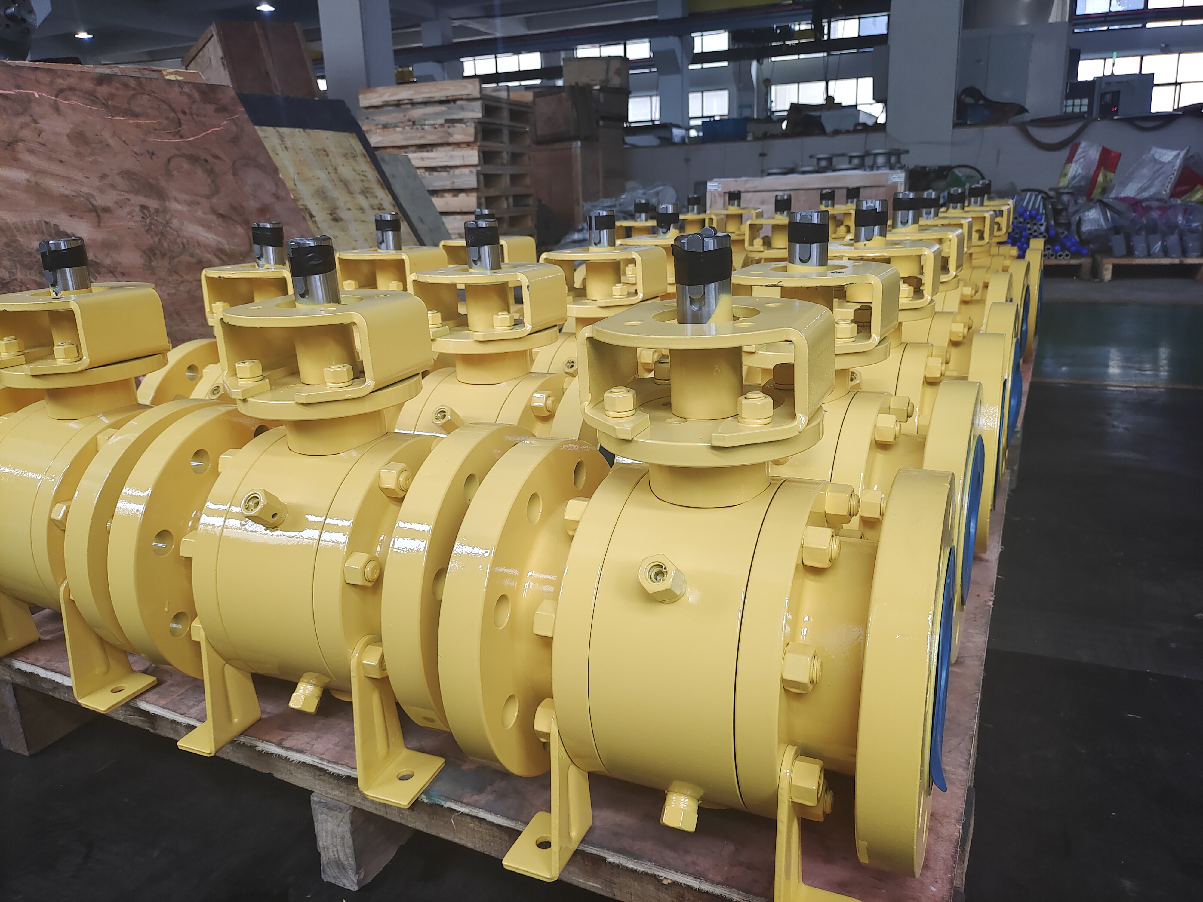 API6D Нержавеющая сталь 3PC Фланцевый шаровой кран с цапфой