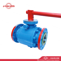 DN80 PN25 3PC Шаровые краны с цапфой из кованой стали с фланцами