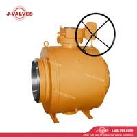 Полнопроходной полностью сварной шаровой кран из кованой стали с коробкой передач