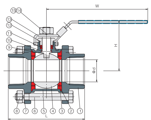 Шаровой кран из нержавеющей стали, 3 шт., клапан masoneilan