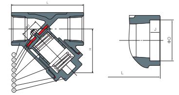 обратный клапан Y-образного типа из нержавеющей стали-клапан masoneilan
