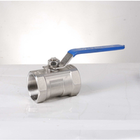 Шаровой кран из нержавеющей стали с одним корпусом и резьбовым соединением с уменьшенным портом