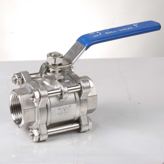 Трехсекционные плавающие шаровые краны из нержавеющей стали с разъемным корпусом и резьбовыми соединениями